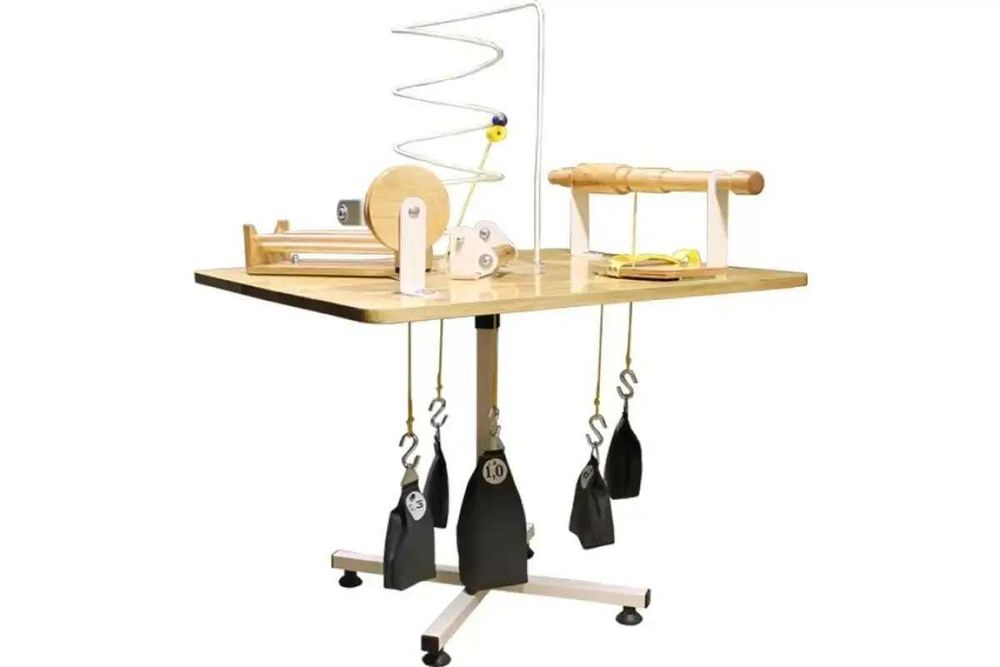 Стіл для реабілітації з обтяжувачами АЛ 458 (дерев'яний)