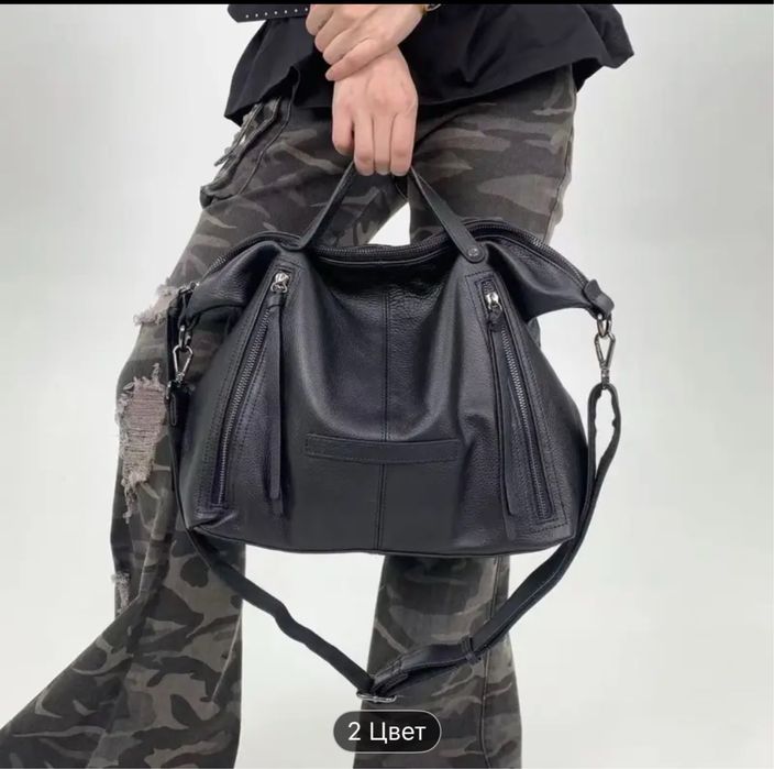 Сумка шопер шкіряна натуральна