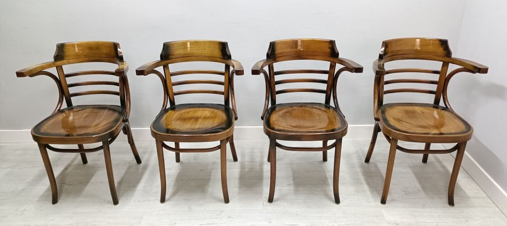 Krzesła gięte Thonet Fameg Radomsko 4szt