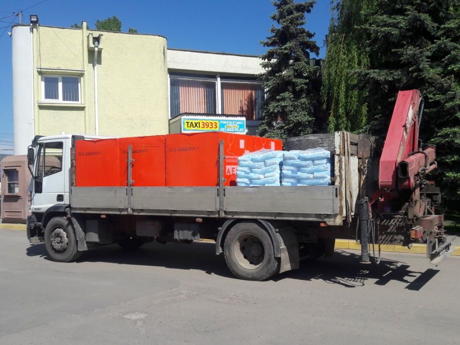 Послуги крана маніпулятора. Грейфер. Самоскид. Вантажні перевезення.