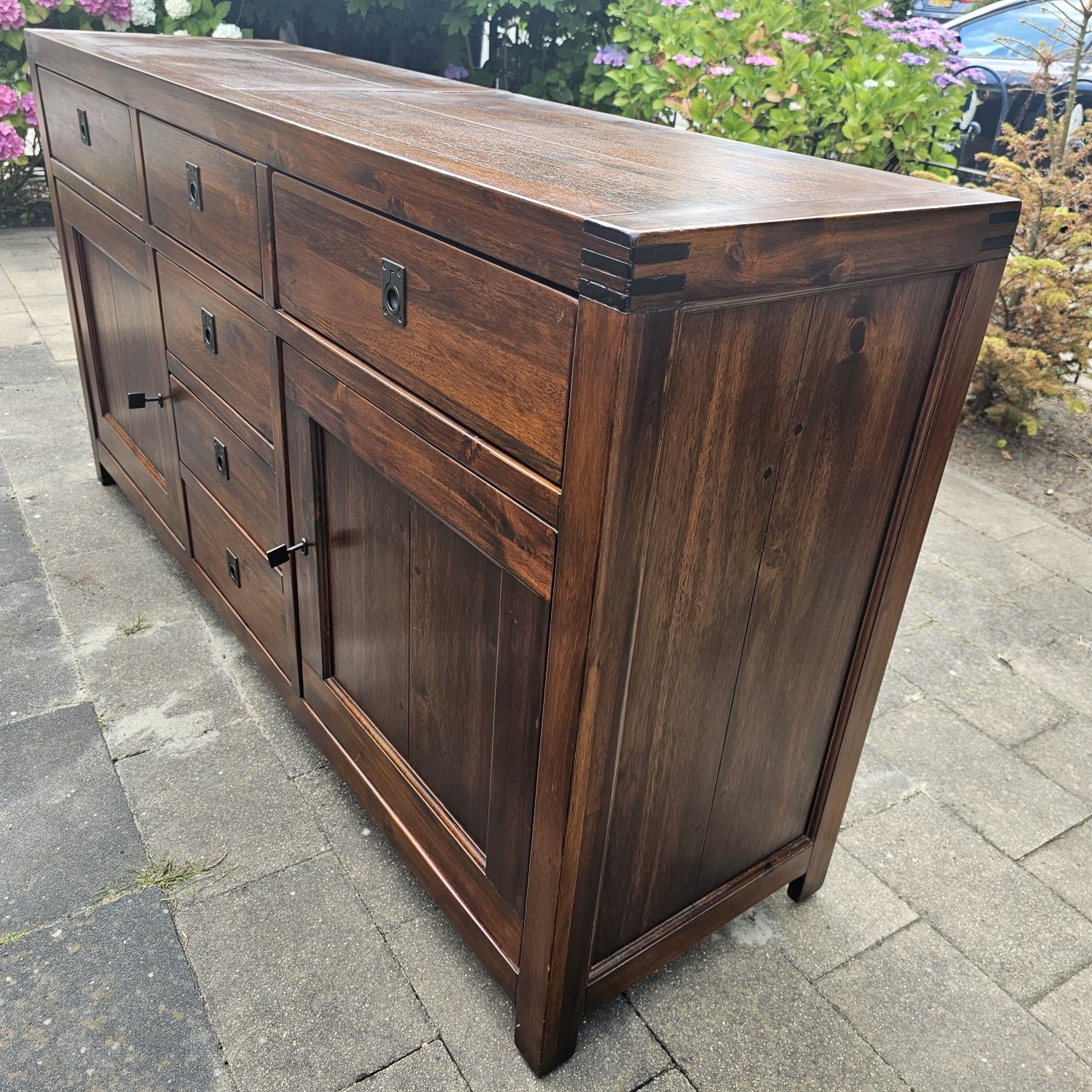 Drewniana komoda kolonialna 160x85x45