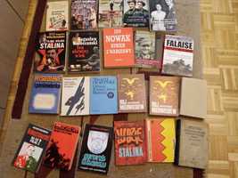 Zestaw 22 książki II wojna i historia Wlasow Piasecki Stalin Falaise