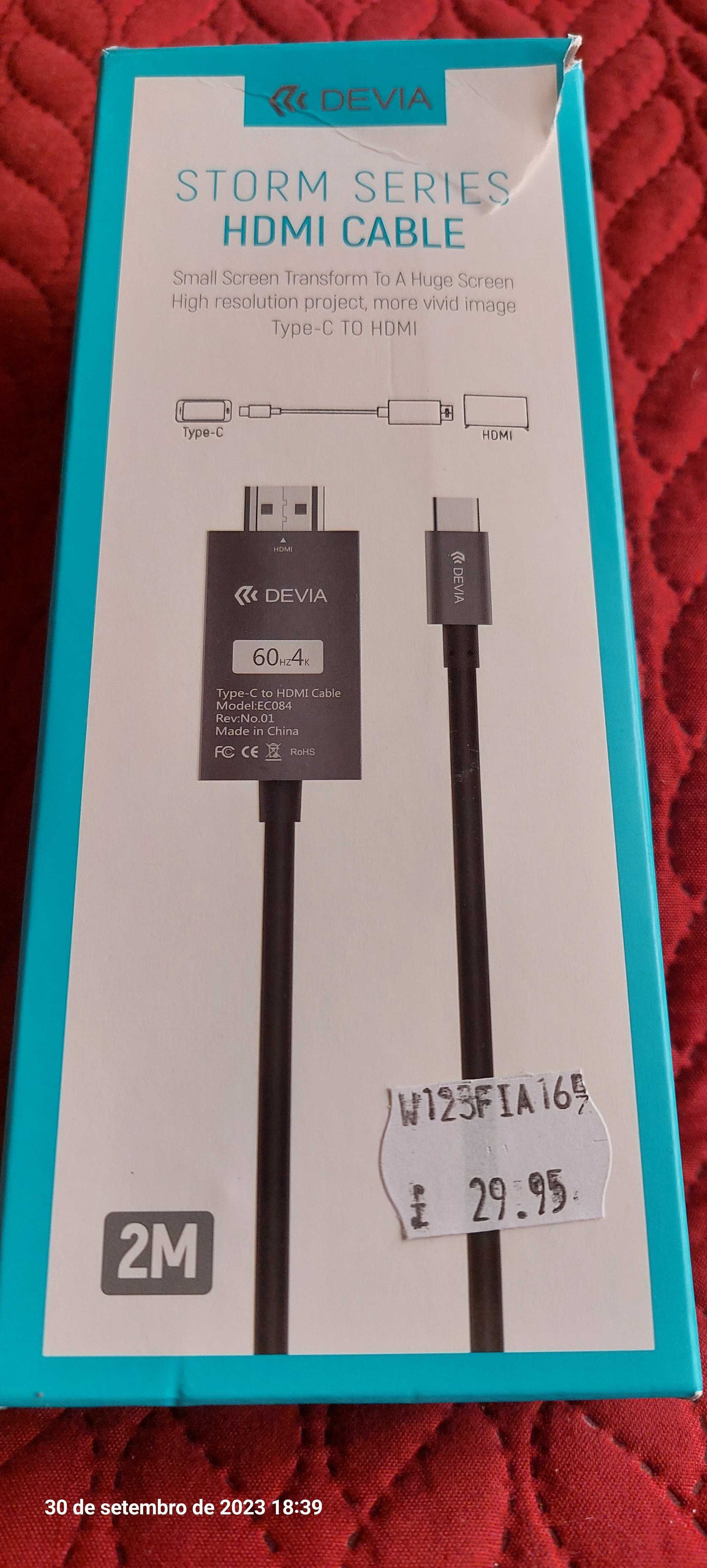 cabo type c para hdmi