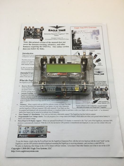 FPV Station com PowerPanel Eagle Tree EagleEyes