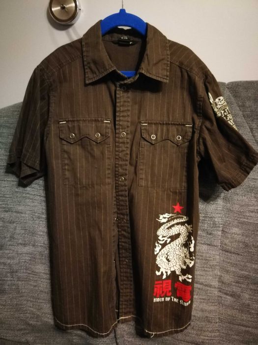 Koszula brązowa ze smokiem H&M roz. 134