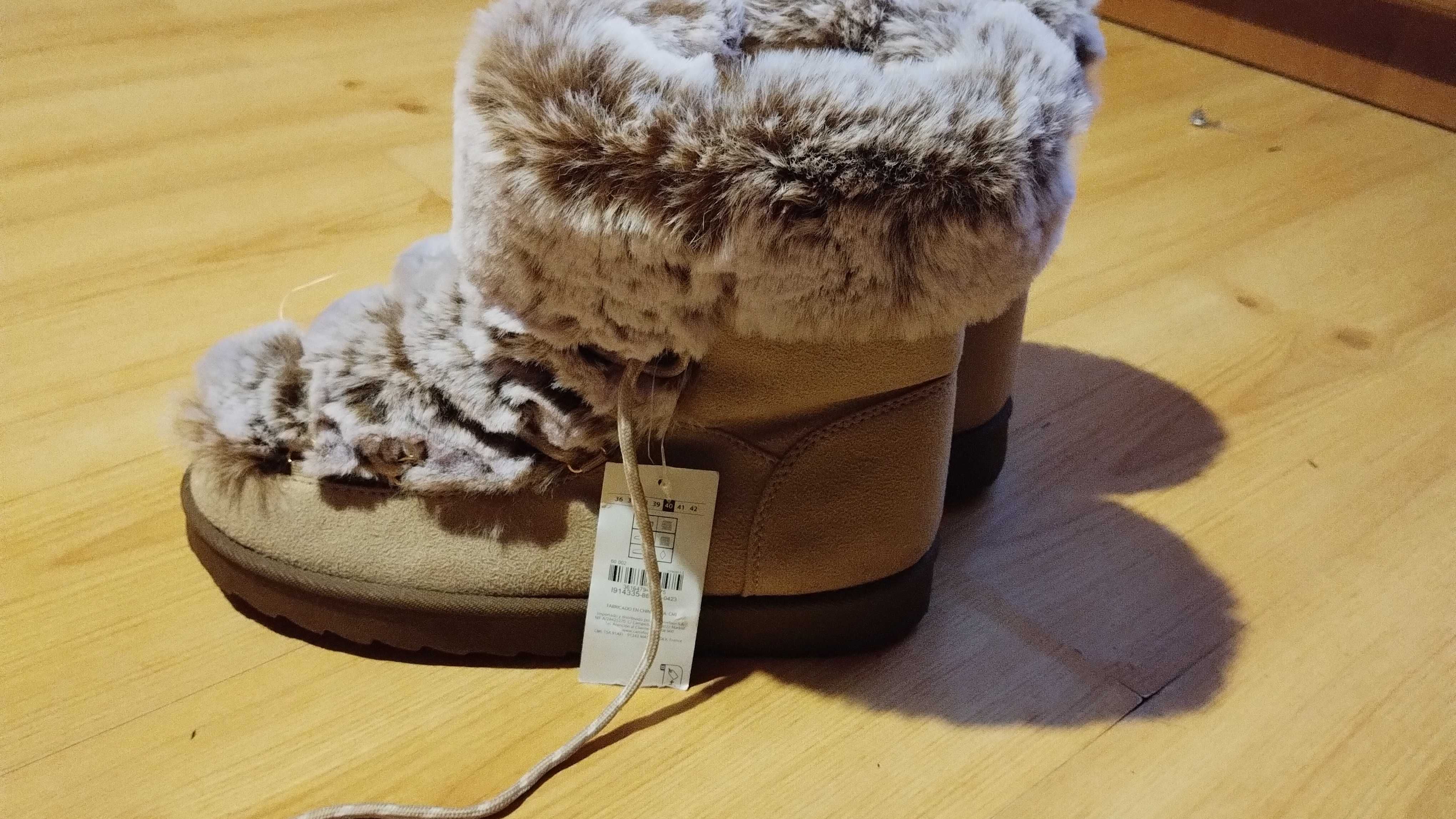 Buty zimowe bambosze 40 nowe