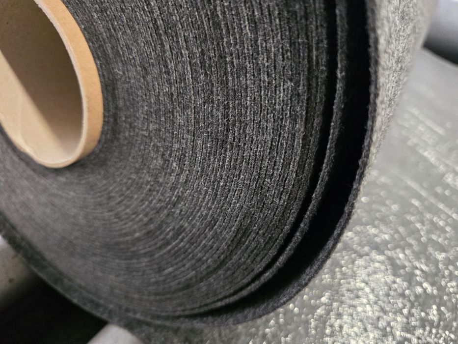 Wykładzina Targowa Antracyt  Materiał tapicerski Filc
