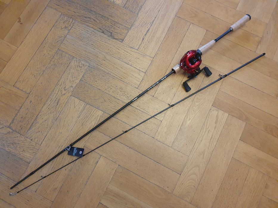 Piękna wędka zestaw castingowy osprzęt FUJI 210 cm 5-20g cast