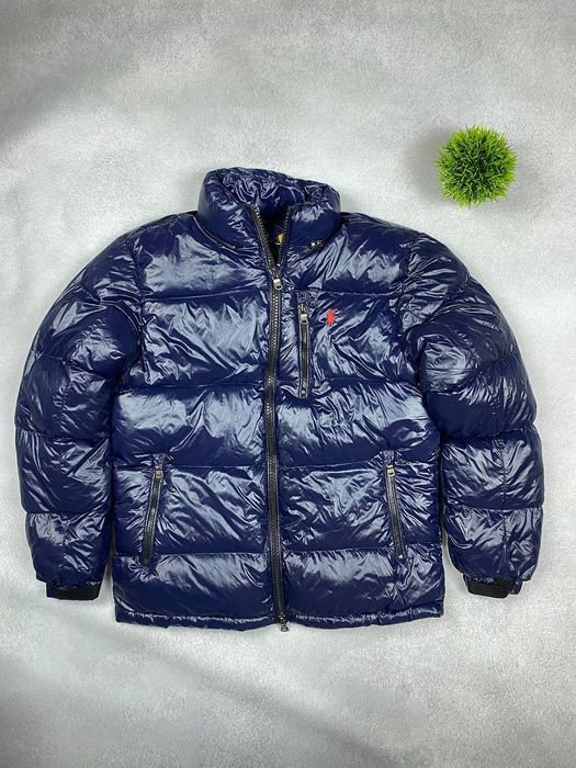Polo Ralph Lauren navy blue puffer пуховик поло ральф лорен