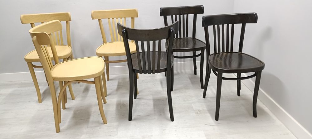 Krzesła gięte Thonet Fameg Radomsko 2 kolory 33szt nowe A 788