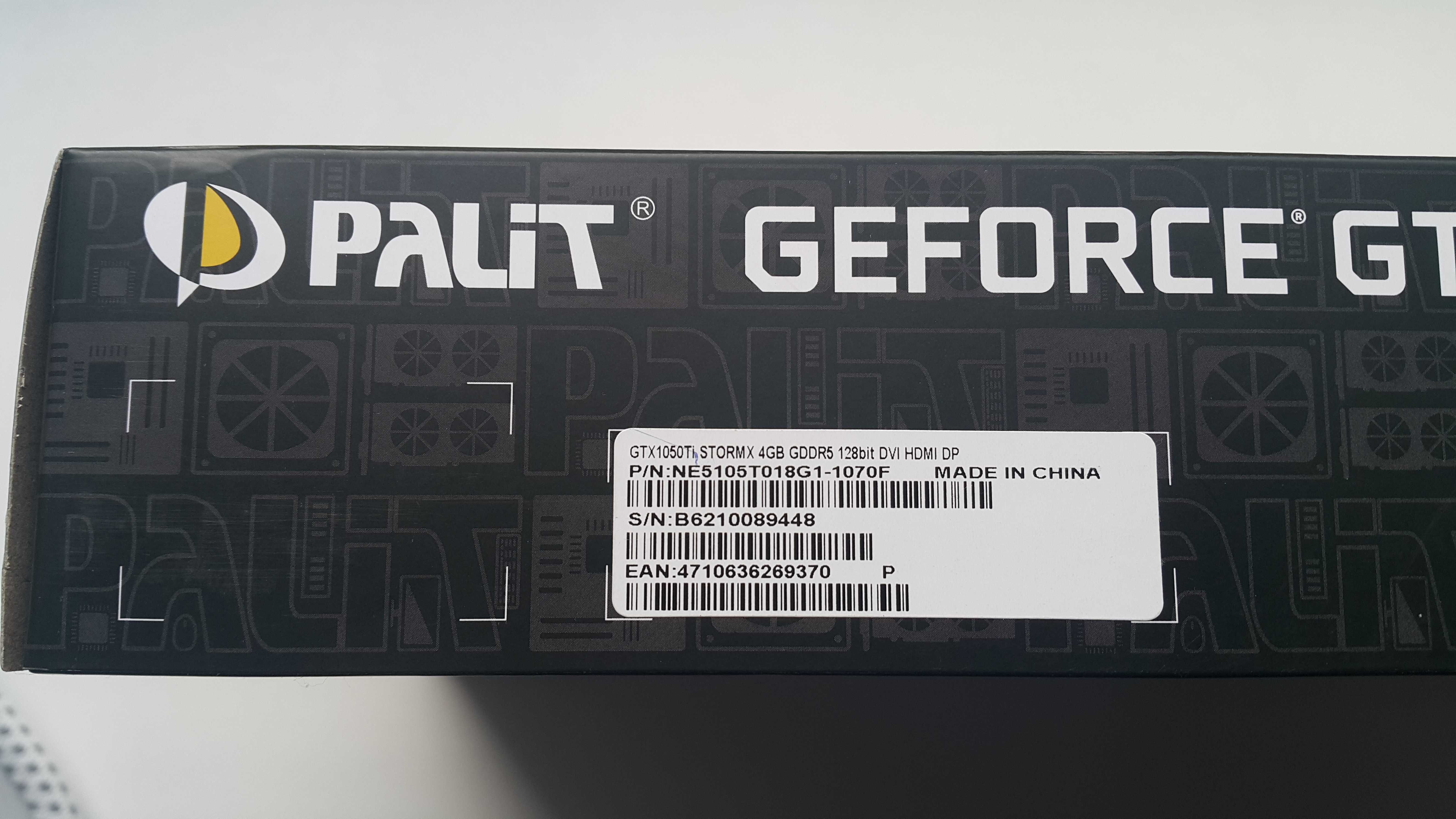 Продам видеокарту Palit GeForce GTX 1050 Ti 4Gb GDDR5 128bit