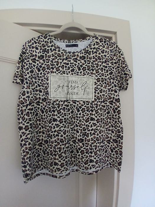 Bluzka tunika T-shirt pantera Mohito XL 42