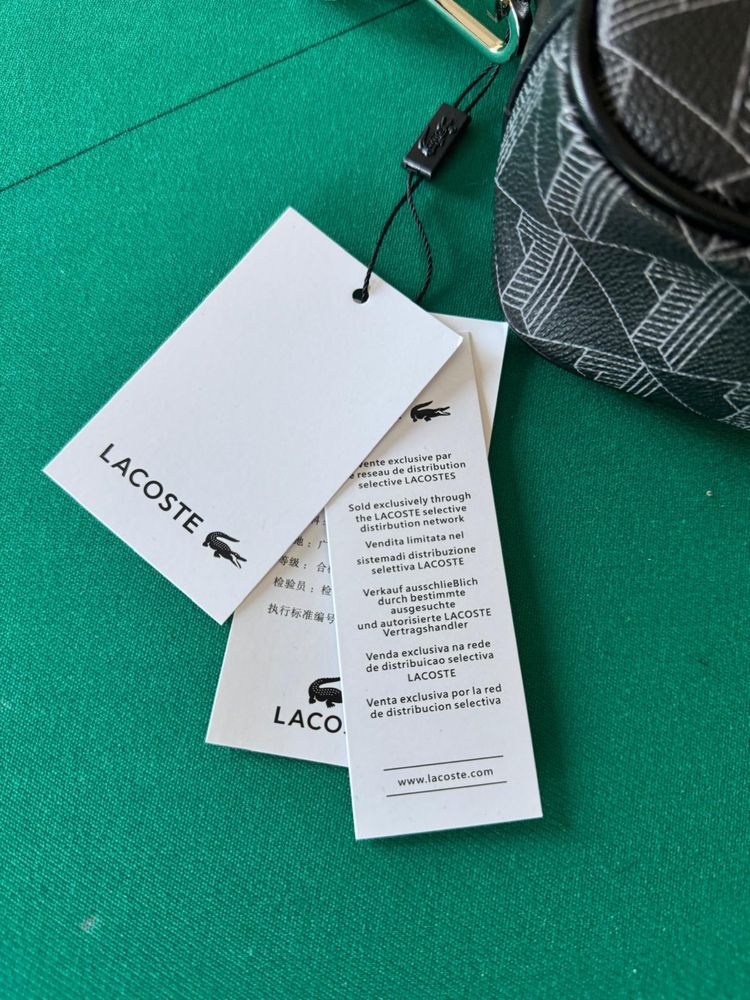 Bolsa Lacoste Monograma Preto