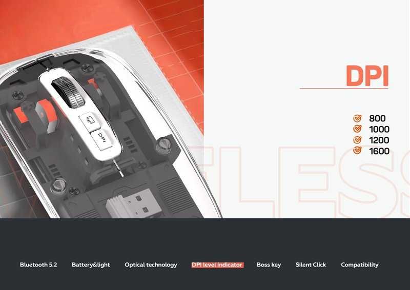 Бездротова акумуляторна миша Gelius Aura GP-WM001 (безшумна)