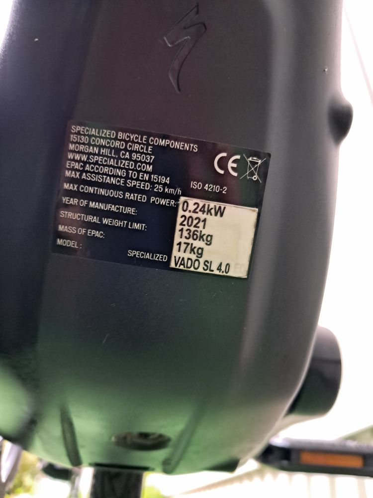 Електровелосипед Specialized Vado SL 4.0 Sram Deore Гідравліка
