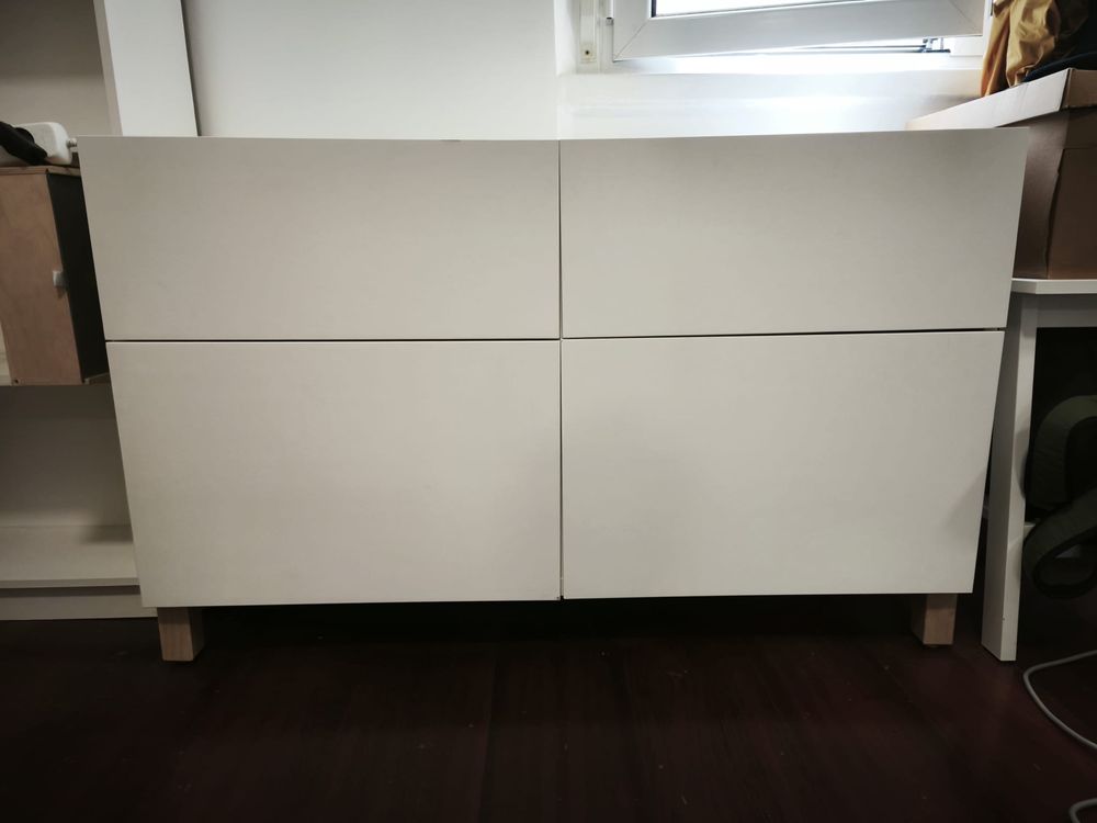 Cómoda BESTA - Comb arrumação, com portas e gavetas