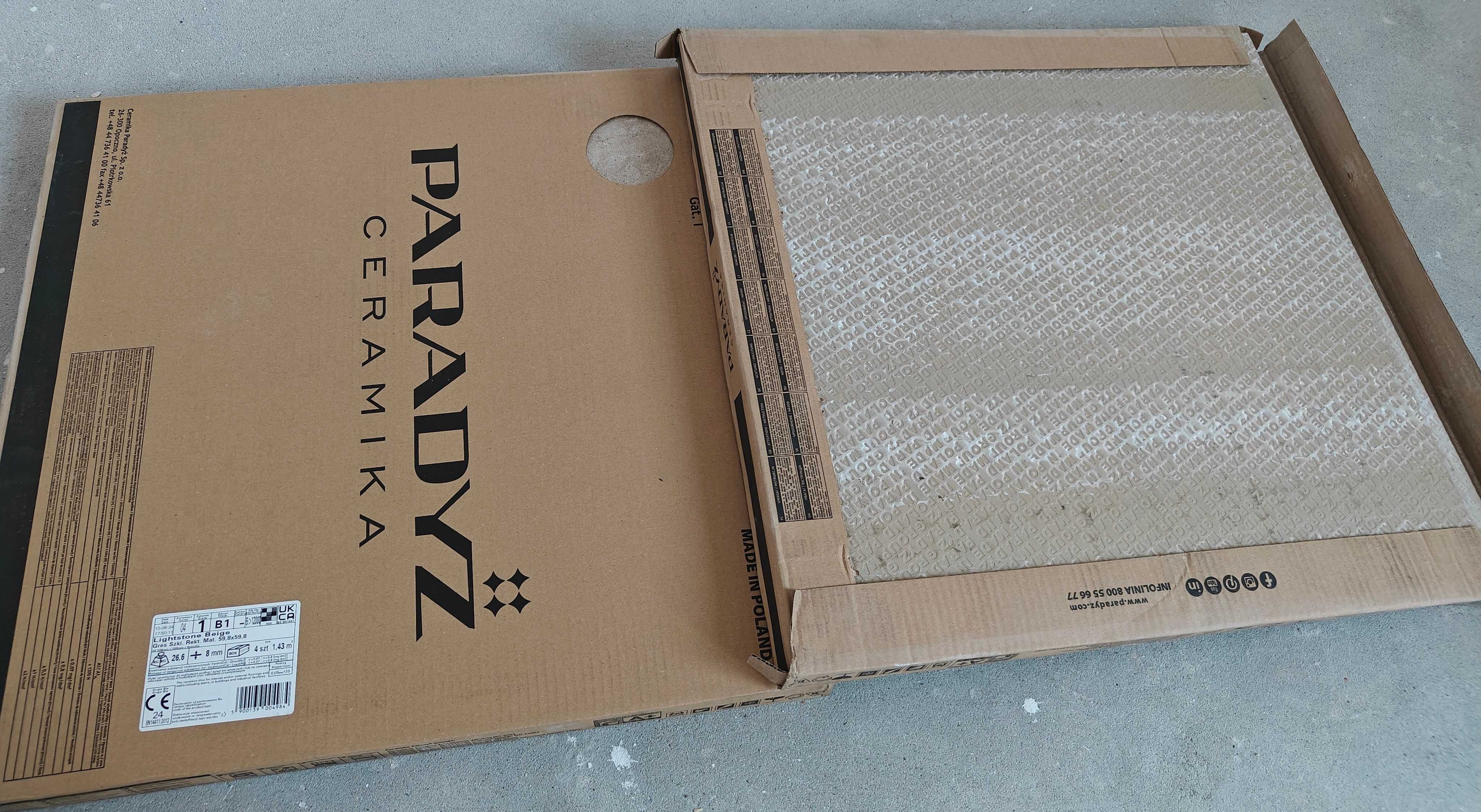 Płytki ścienno-podłogowe Paradyż Lightstone Beige mat 59,8x59,8 cm