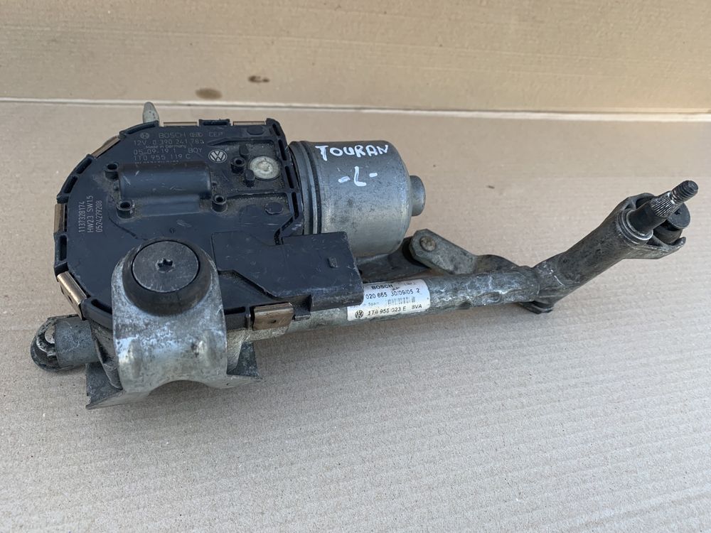 VW Touran Mechanizm wycieraczek lewy silniczek 1T0