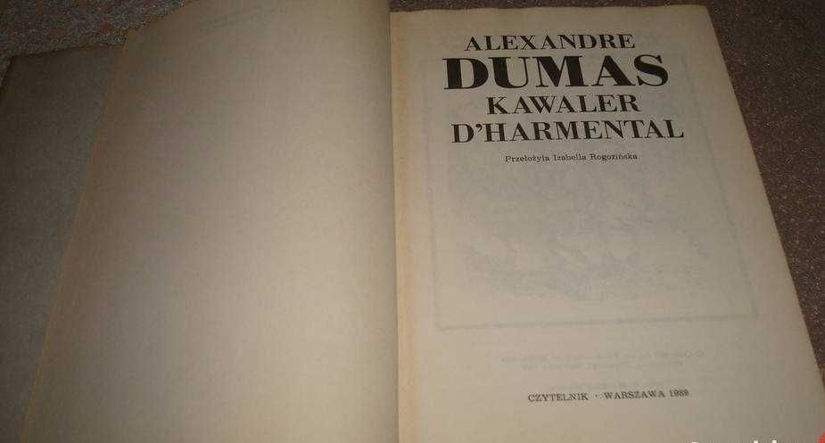 Kawaler D'Harmental - Dumas / jsa