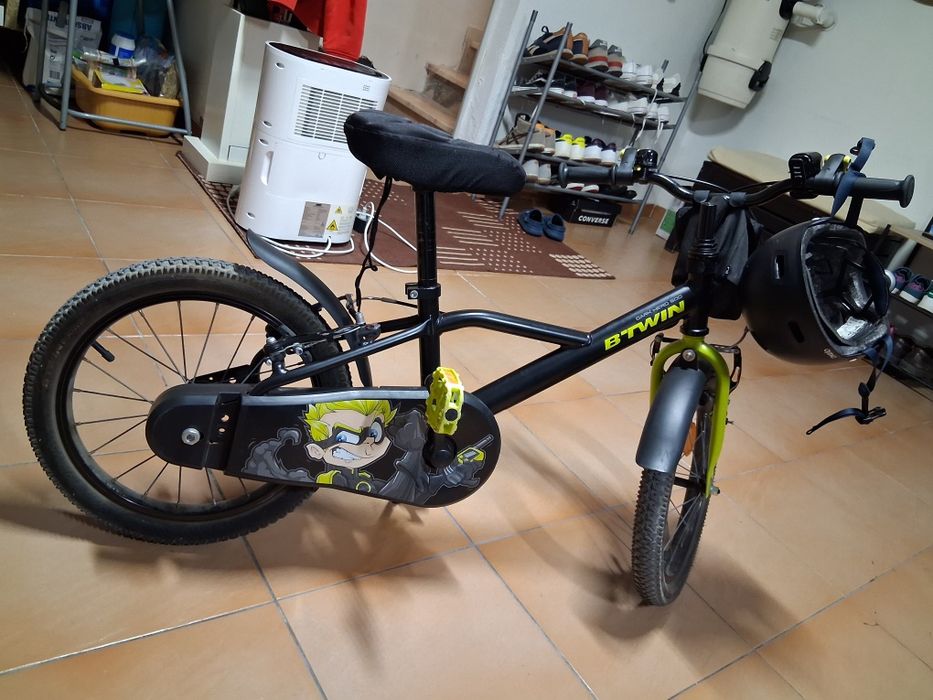 Bicicleta Criança Btwin Roda 16 + Rodinhas