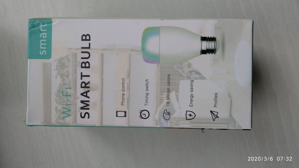 Светодиодная лампа RGB WiFi E27 7 Вт Tuya Smart не Bluetooth