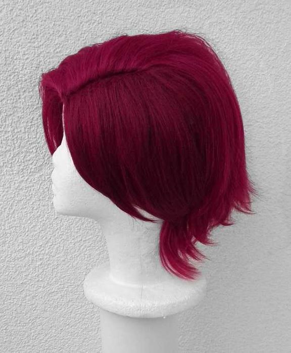 Arcane Vi LoL różowa peruka krótka Liga Legend cosplay różowy wig