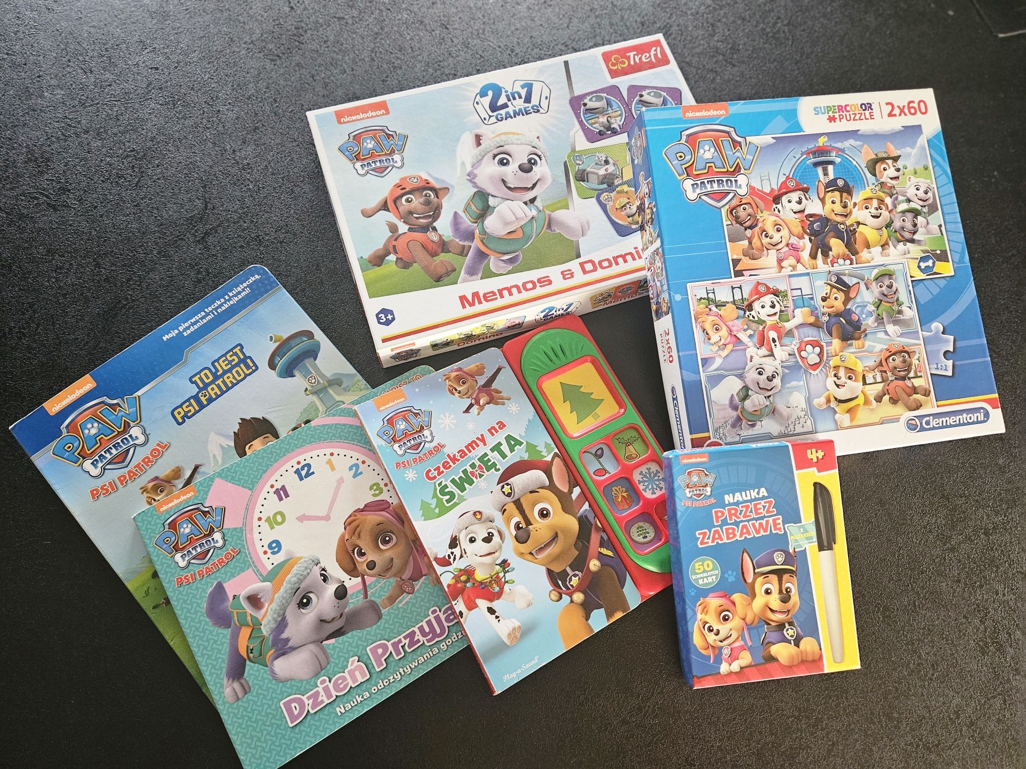 Zestaw Psi Patrol puzzle książeczki gry