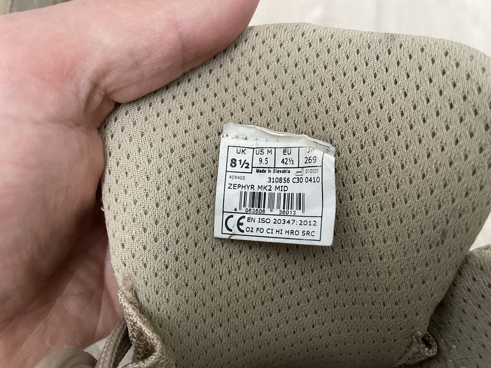 Черевики "Lowa Zephyr MK2 MID TF" Desert, UK 8.5/EU 42.5