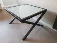 Stolik kawowy loft ława stół piękny szklany solidny