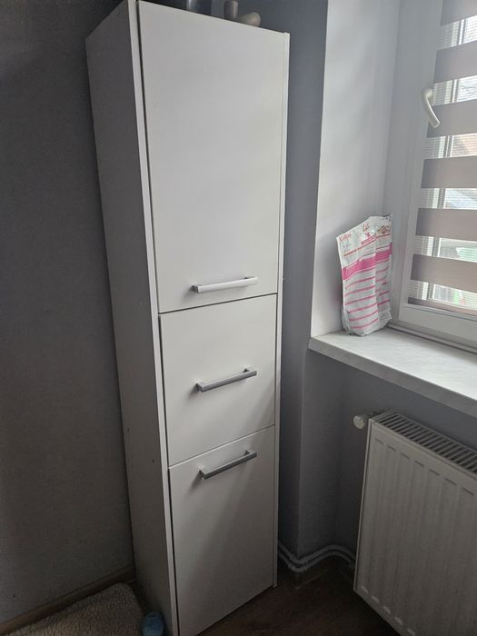 Biały słupek Szafka Stojąca Ikea