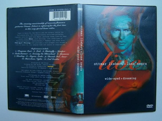 Фирменный DVD "Ottmar Liebert+Luna Negra" Wide-Eyed+Dreaming 1996