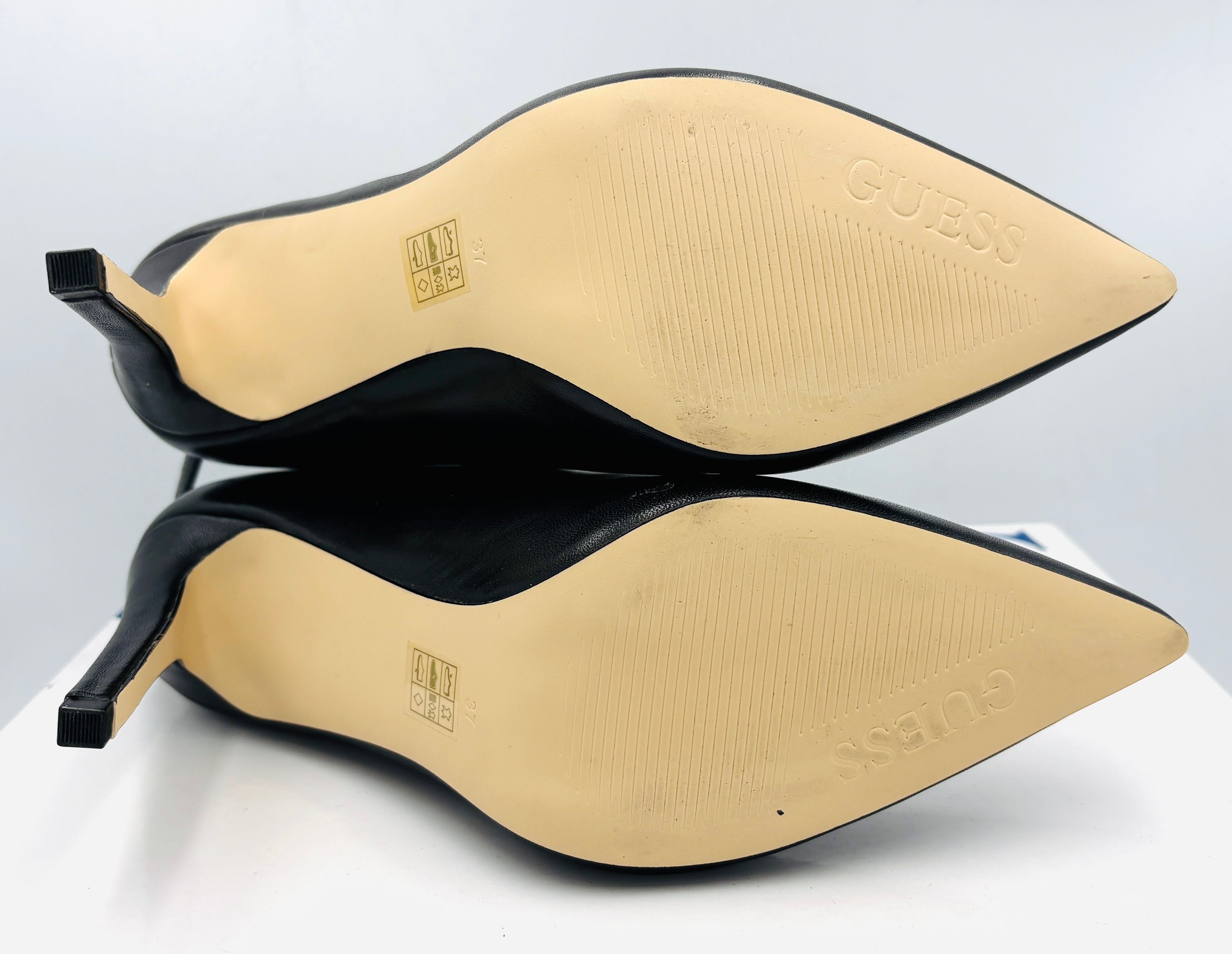 ‼️Nowe oryginalne botki GUESS Orlee czarne 37 AZ068 skóra obcas 11cm