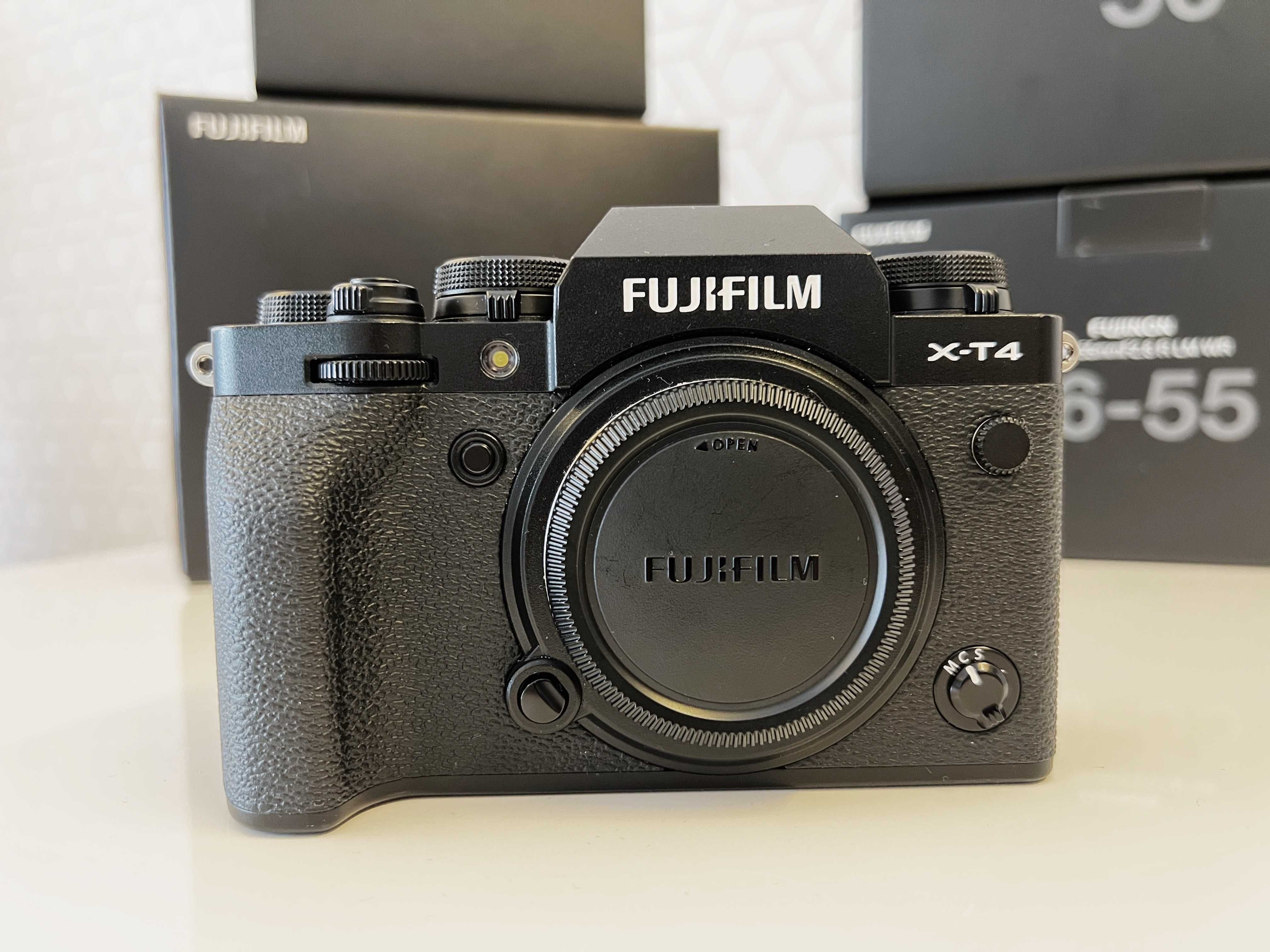 Fujifilm X-T4 com grip e 3 baterias + lentes premium (vendo separado)