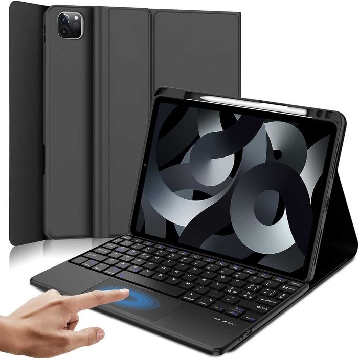 JADEMALL klawiatura z touchpadem, iPad Air 5/4 10.9"/Pro 11" QWERTY IT