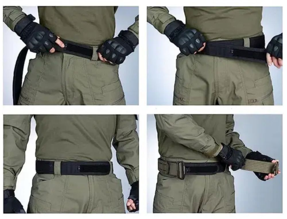 Wolf carbon dwuczęściowy pas taktyczny bojowy system molle QR klamra