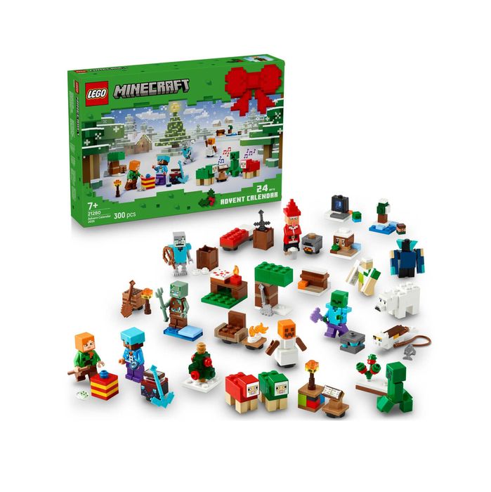 LEGO Minecraft Kalendarz Adwentowy 2025 - 300 el, 24 niespodzianki
