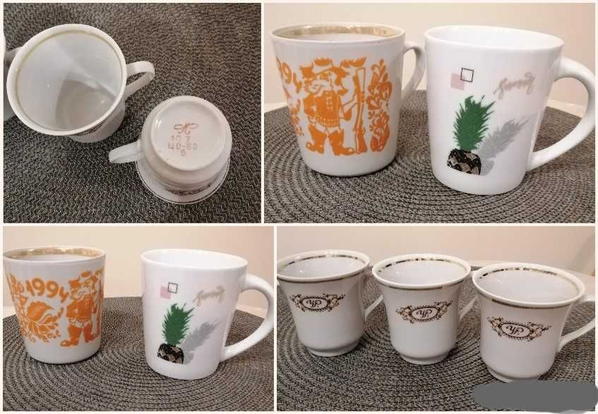 Чайная и кофейные пары ,чашки, селедочница винтажные фарфор