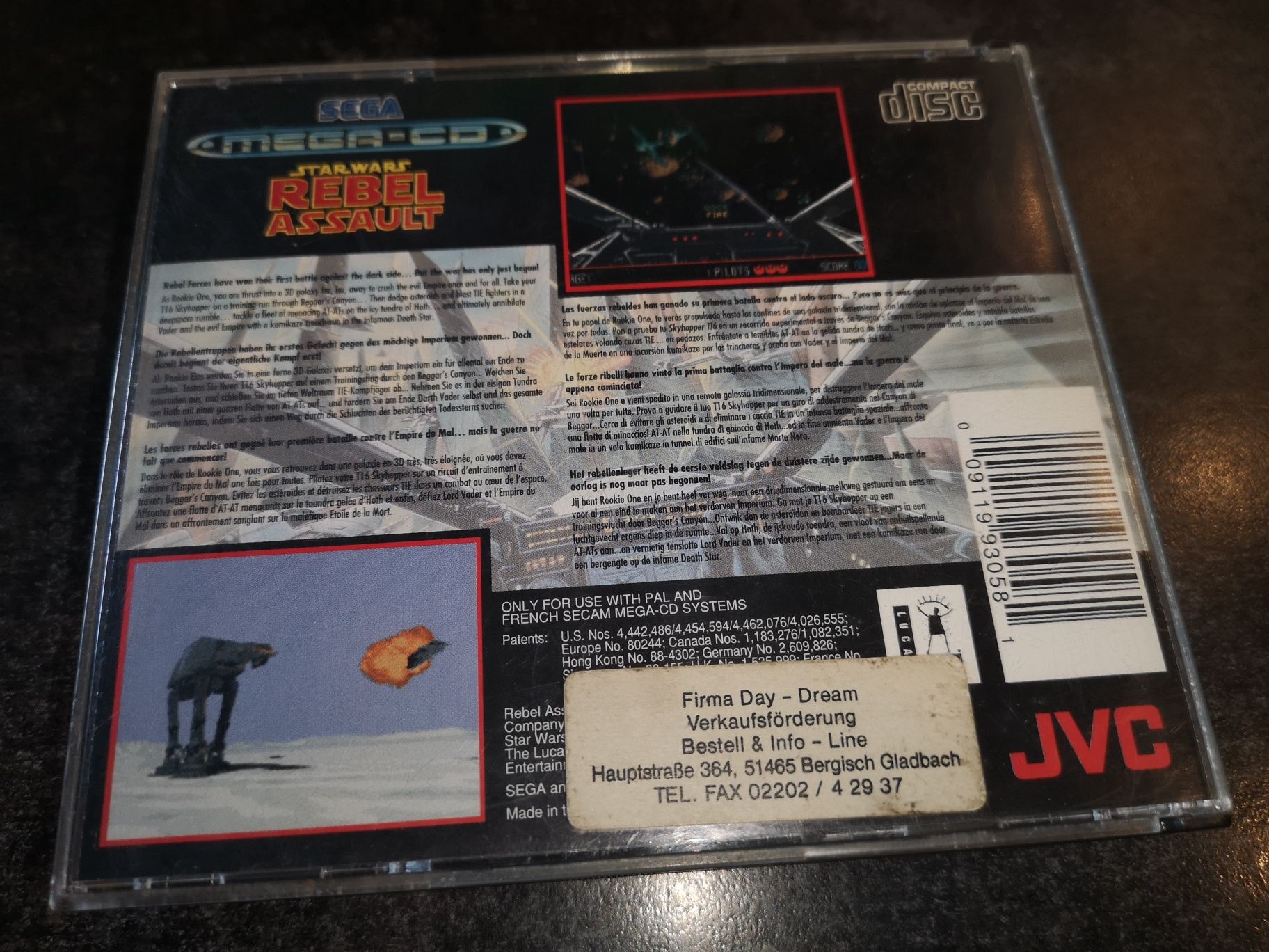 Star Wars Rebel Assault SEGA MEGA-CD (rzadkość na rynku) kioskzgrami