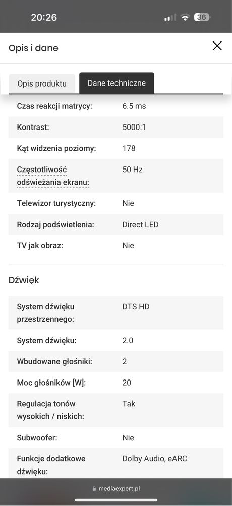 Telewizor XIAOMI P1 L55M6-6AEU 55" LED