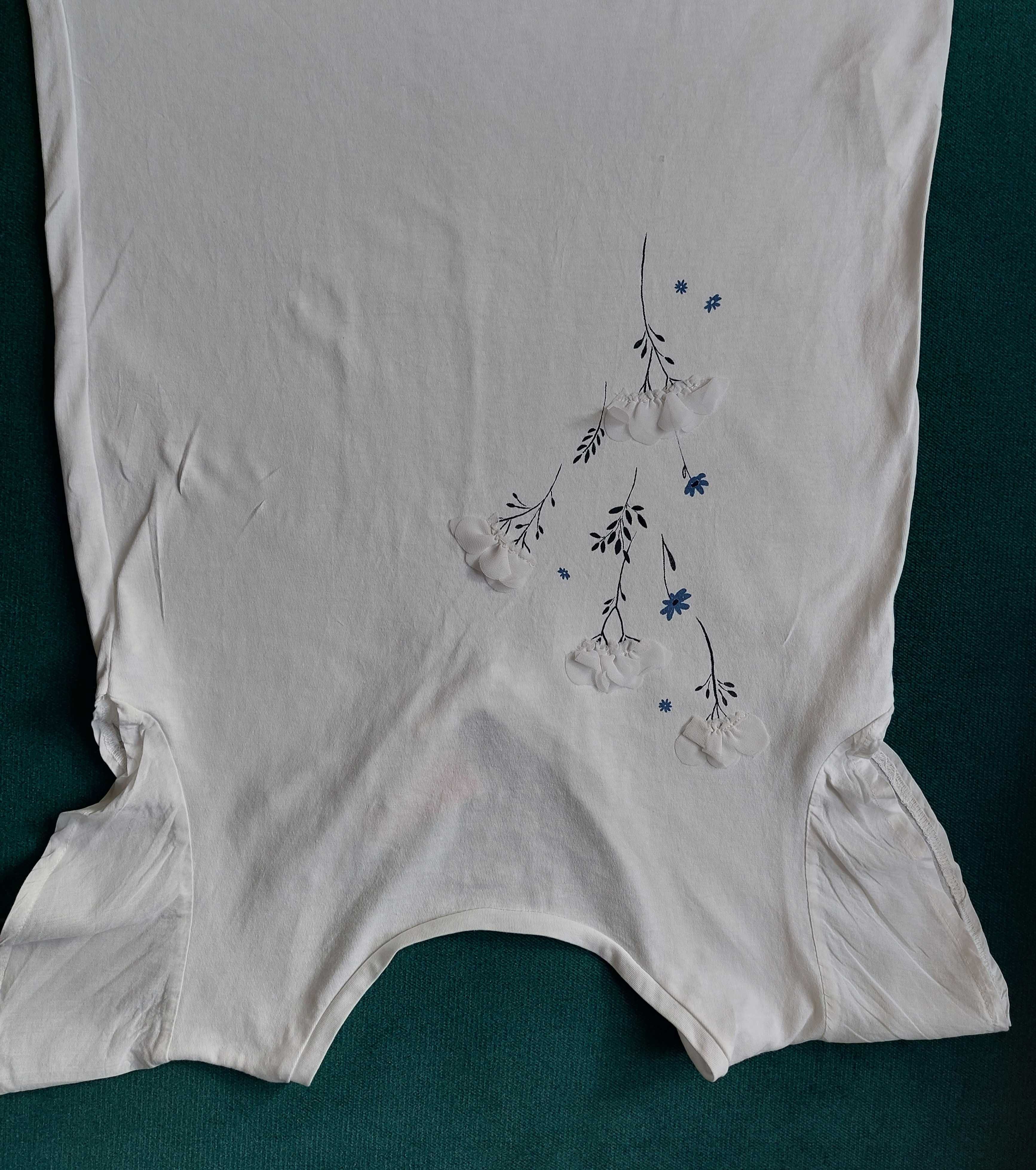 Mango T- shirt bluzka 11-12L biała bawełna