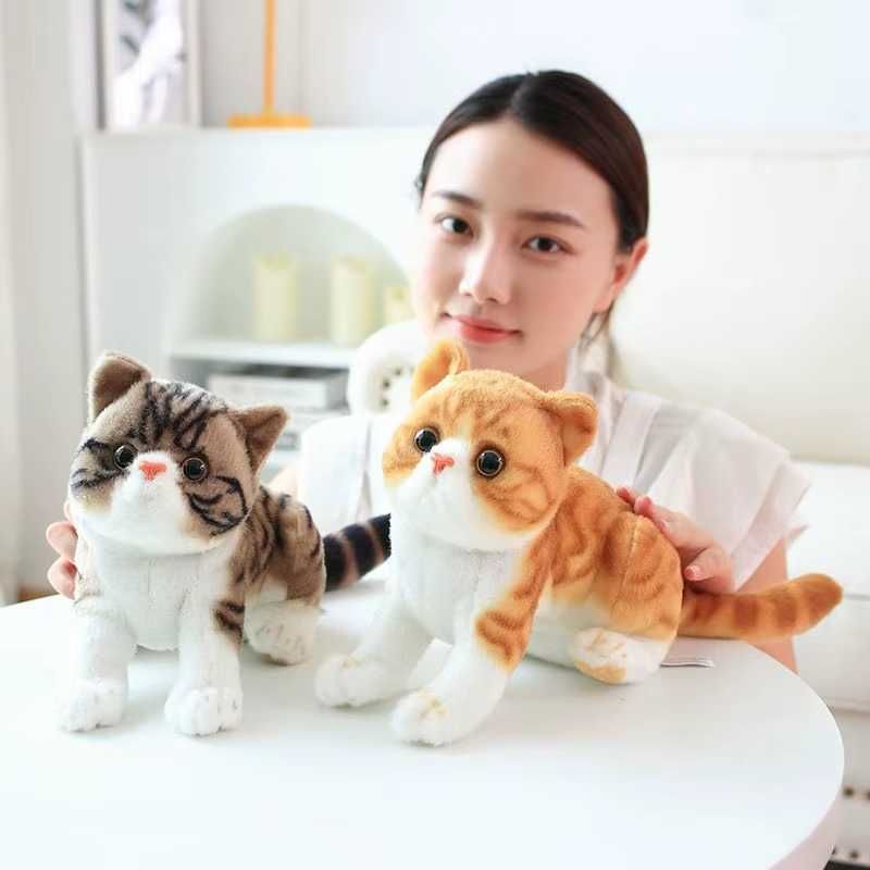 Мягкие игрушки кот, мягкая игрушка реалистичный кот Экзот