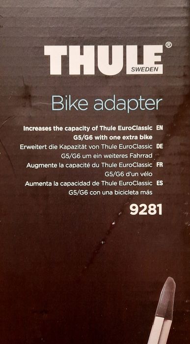 Thule 9281 / 9081 adapter dokładka 3 lub 4 rower bagażnik THULE / NOWY