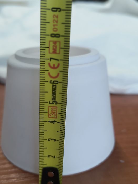 Klosz szklany biały nowy