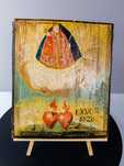 EX VOTO / Pintura antiga de arte popular sobre madeira