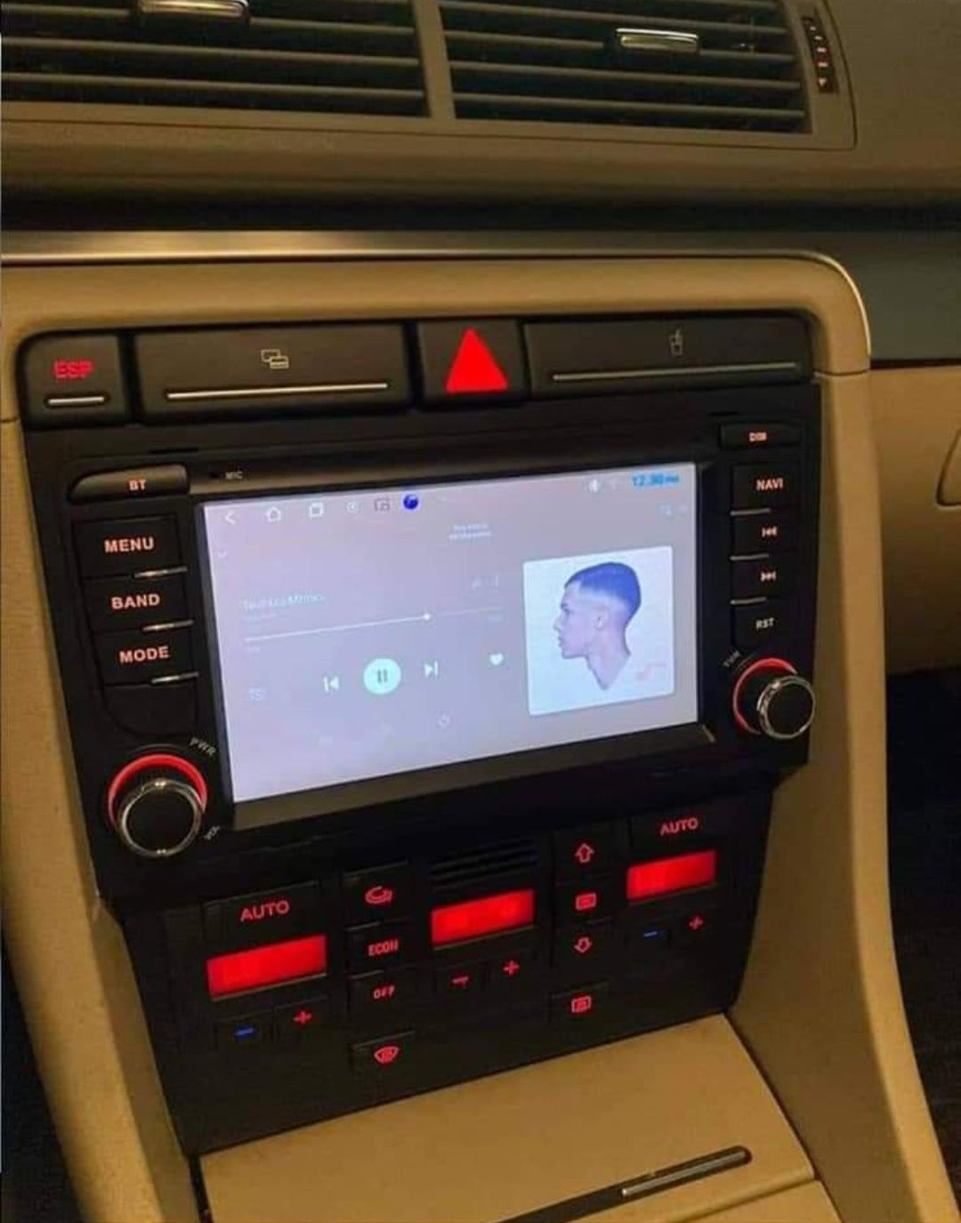Rádio Android 13 com GPS Audi A4 B6/B7 (Artigo Novo)