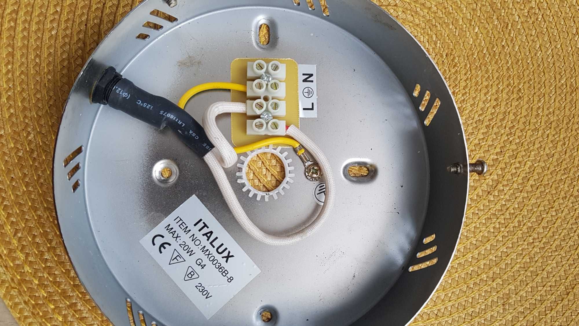 Lampa sufitowa srebna