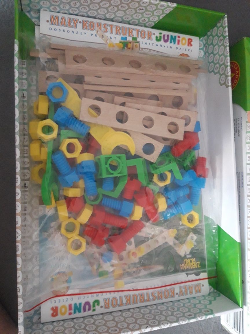 Zestaw Mały Konstruktor Junior 3w1, zabawka Śmigłowiec, Samolot