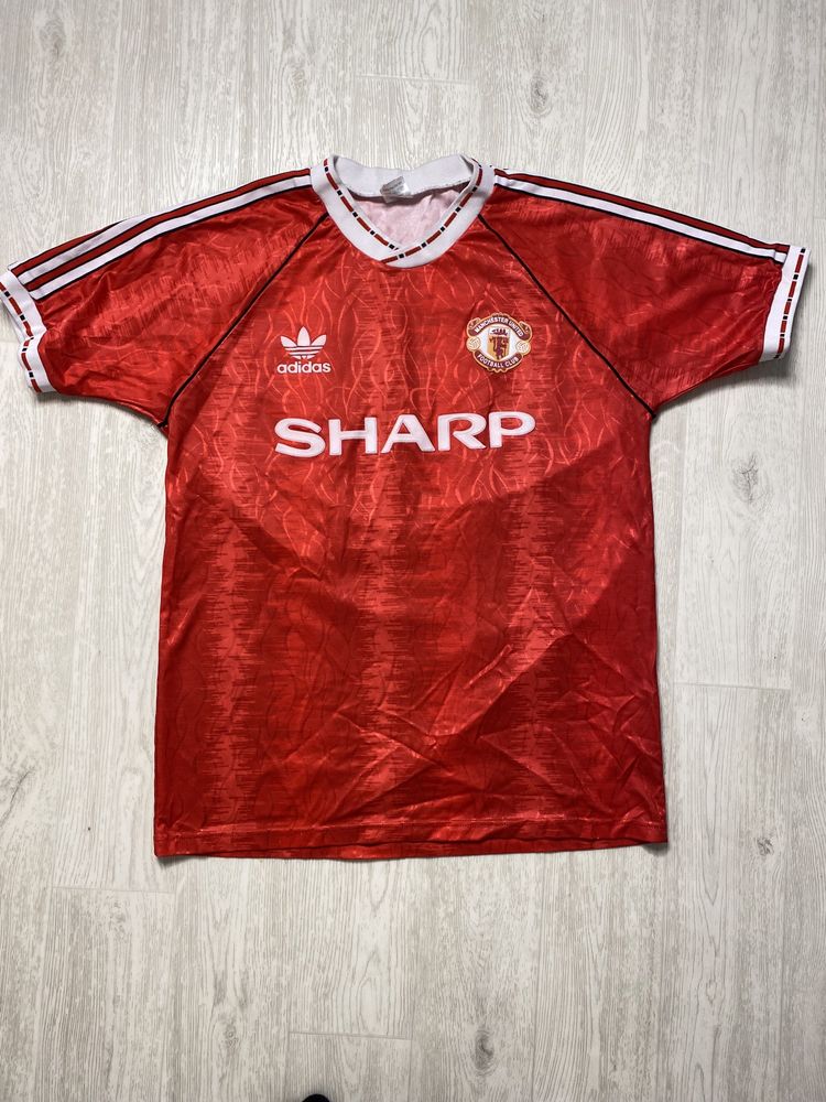 Manchester United Home Football Shirt 1990 1992 Adidas