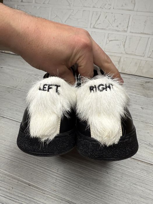 Модные женские кожаные кроссовки rov с отделкой из меха