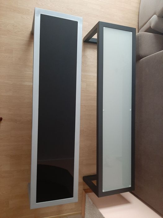 Nowy stolik metalowy ze szkłem